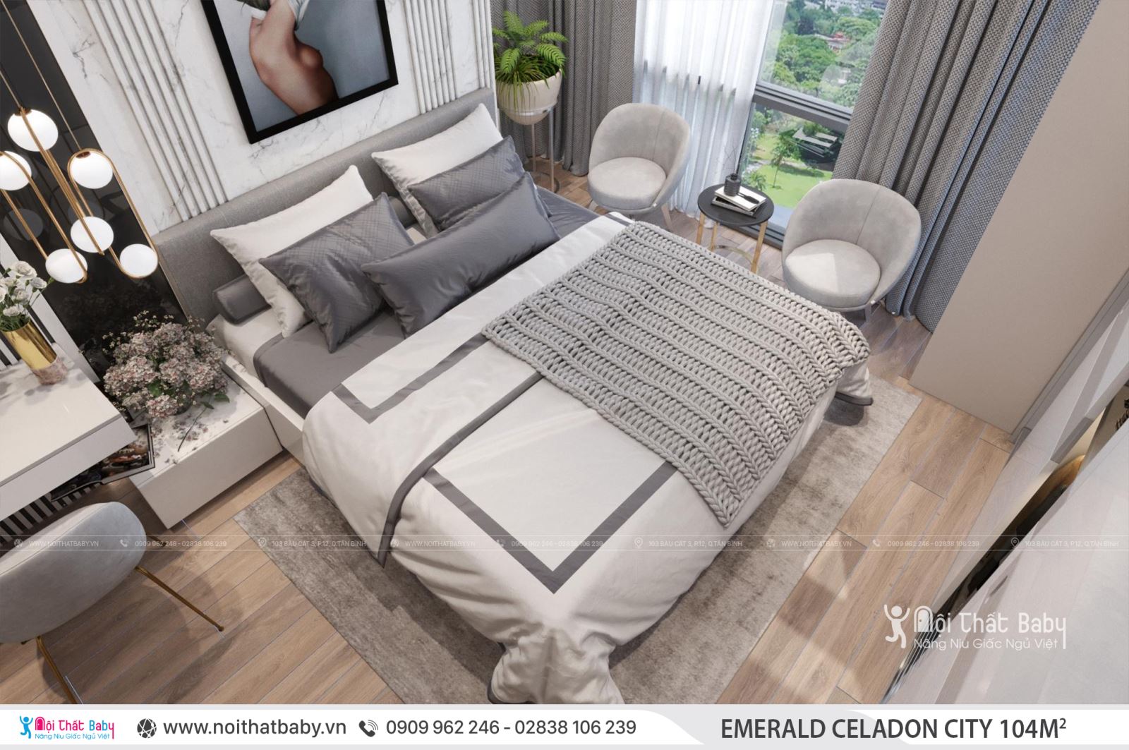 Tổng hợp các mẫu thiết kế nội thất Chung cư Emerald Celadon City